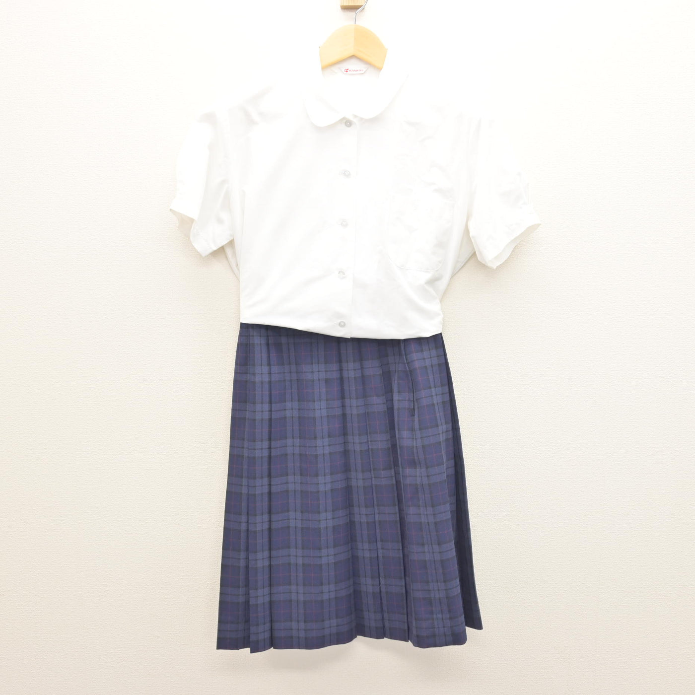 中古】香川県 高松商業高等学校 女子制服 2点 (シャツ・スカート 中古】香川県 高松商業高等学校 女子制服 2点 (シャツ・スカート