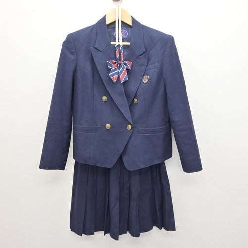 中古】神奈川県 茅ケ崎西浜高等学校 女子制服 4点 (ブレザー・シャツ 