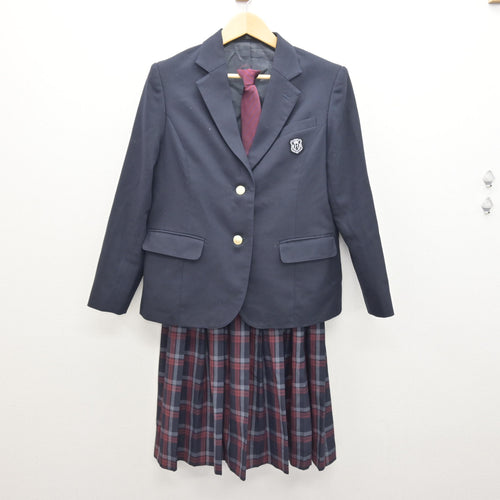 雄物川高校　制服　ブレザー I54/Y(中古)秋田県 雄物川高校 女子制服5点 /大きめ/LL/EL/3L/W72/丈60