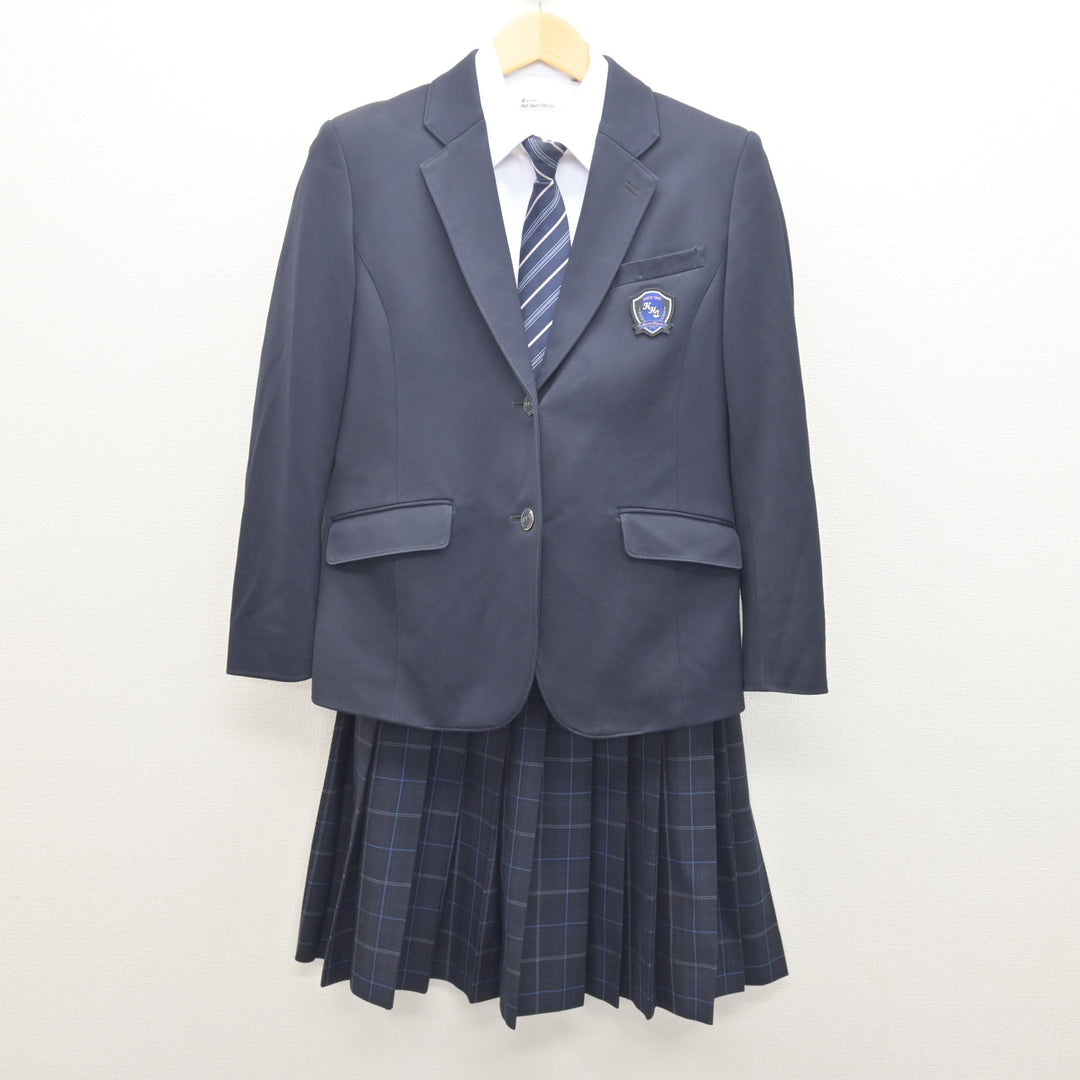 中古】栃木県 鹿沼市立東中学校 女子制服 4点 (ブレザー・シャツ