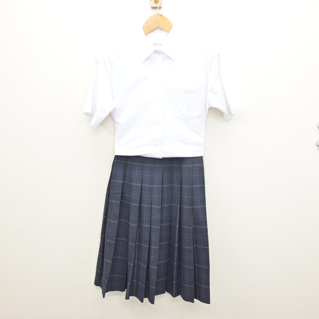 中古】栃木県 鹿沼市立東中学校 女子制服 3点 (シャツ・スカート