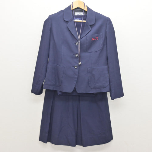 中古】大阪府 楠根中学校 女子制服 2点 (ブレザー・スカート) sf102178