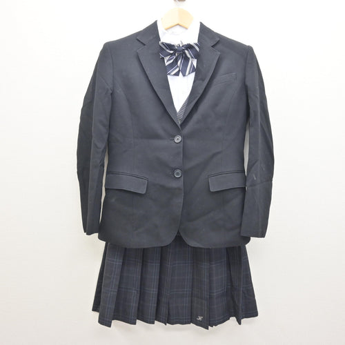中古】大阪府 楠根中学校 女子制服 2点 (ブレザー・スカート) sf102178