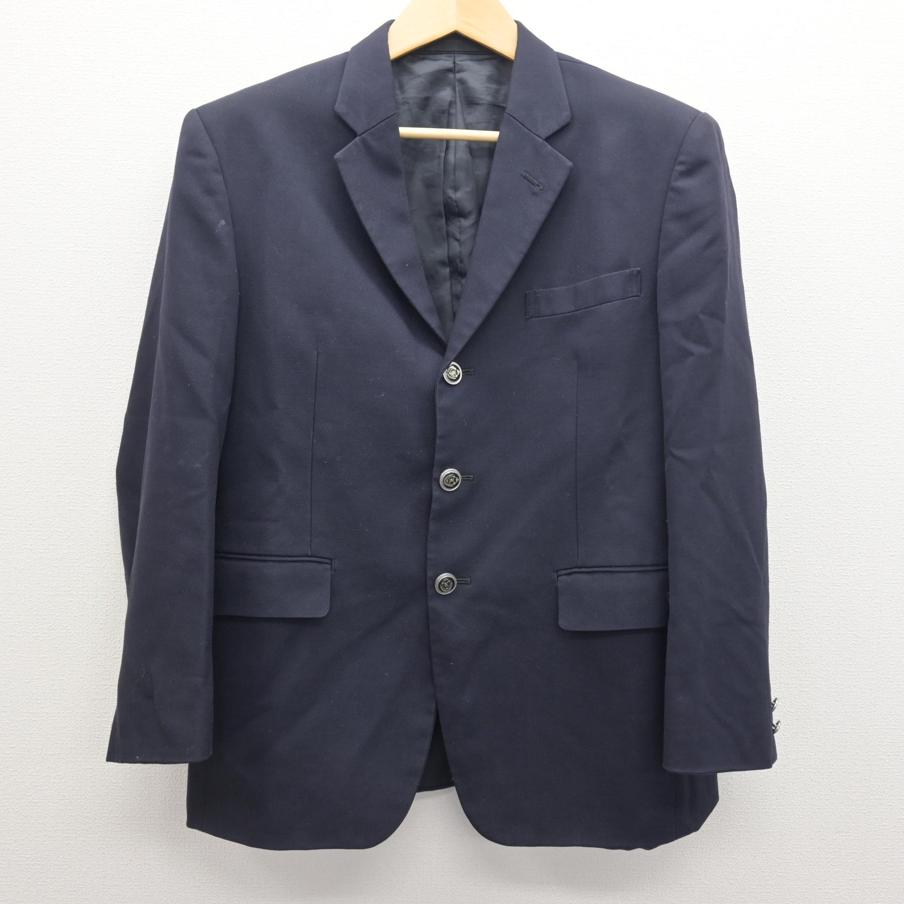 中古】千葉県 柏高等学校 男子制服 2点 (ブレザー・ズボン) sf126623