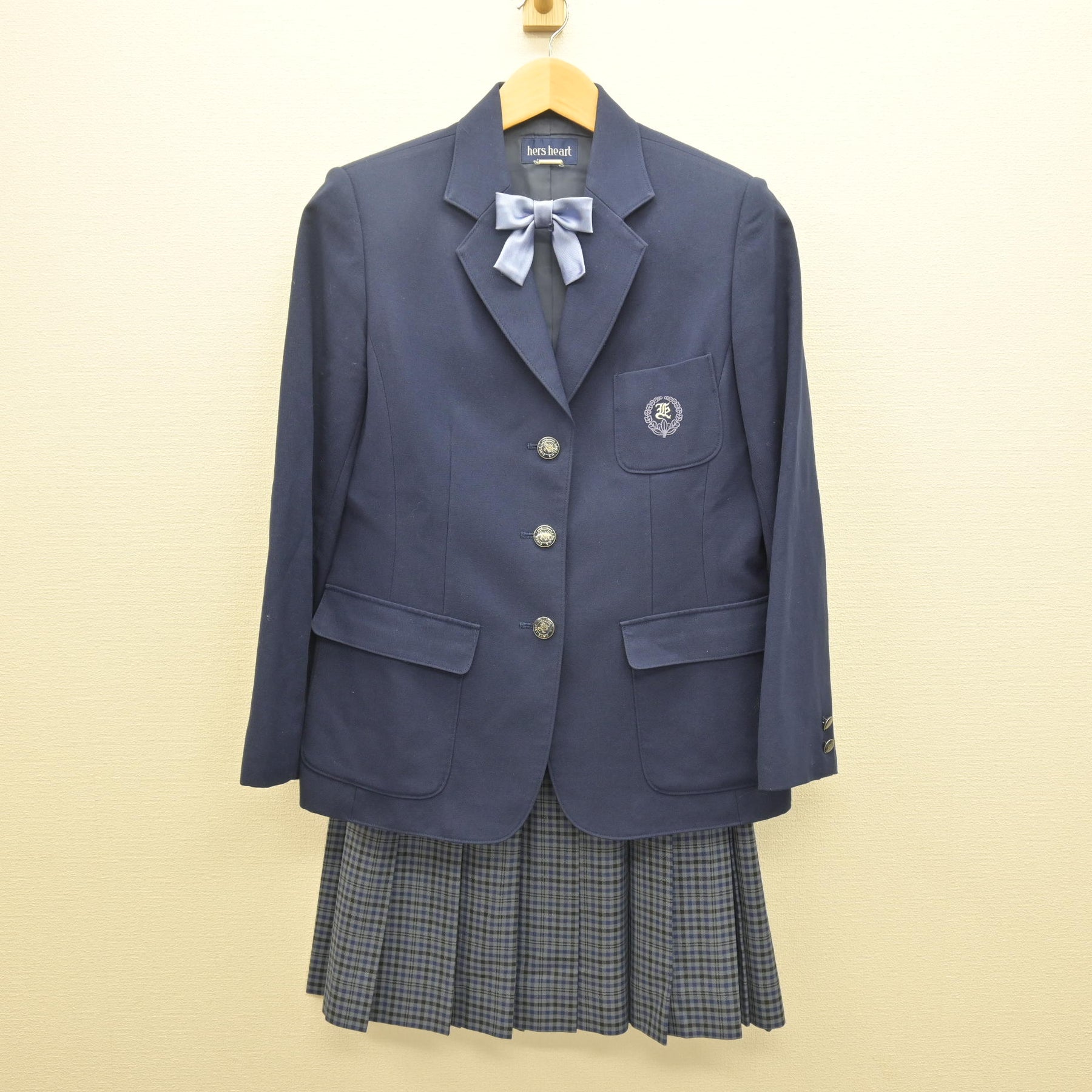 中古】山口県 宇部フロンティア大学付属香川高等学校 女子制服 3点