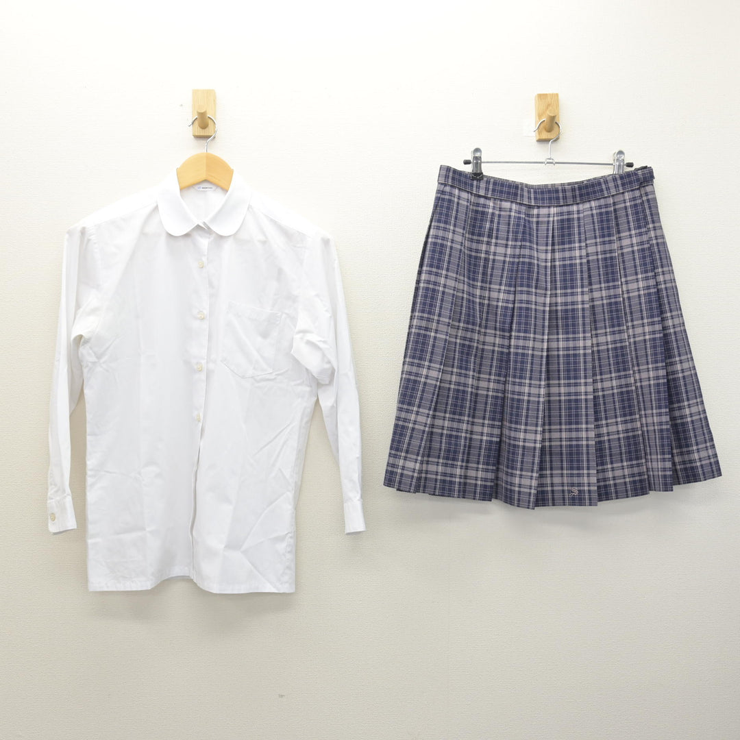 中古】神奈川県 相模女子大学高等部 女子制服 3点 (ニット・シャツ