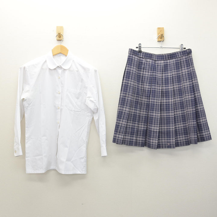 中古】神奈川県 相模女子大学高等部 女子制服 3点 (ニット・シャツ