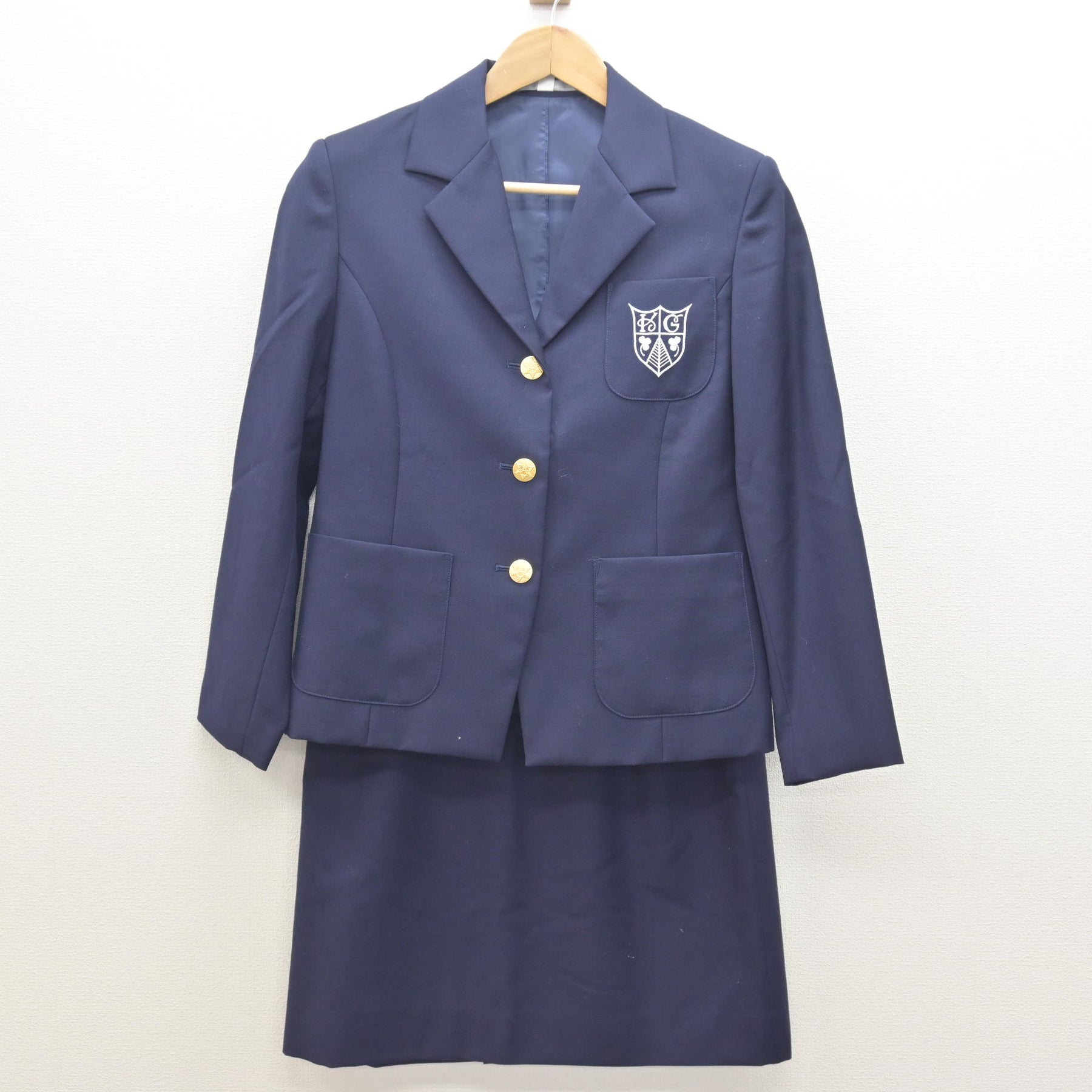 中古】兵庫県 甲南女子大学 女子制服 2点 (ブレザー・スカート