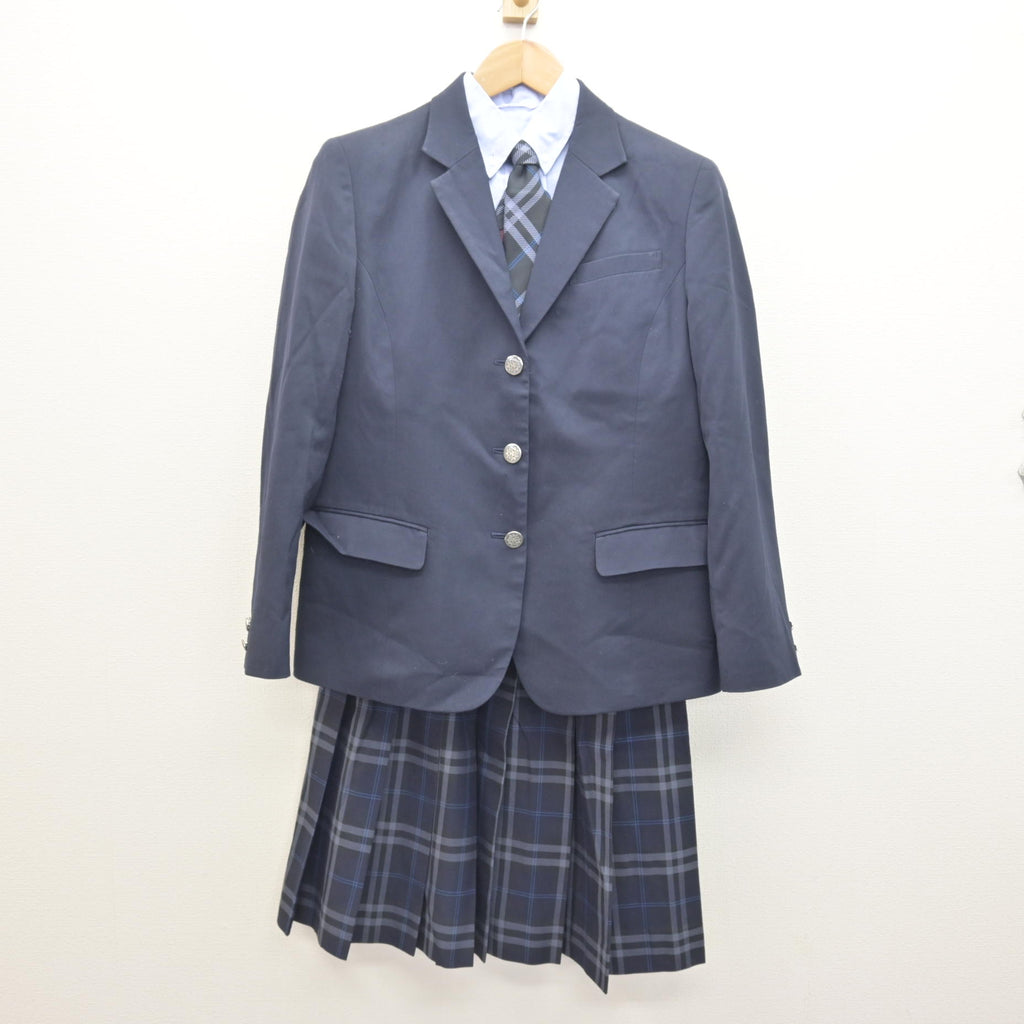 中古】神奈川県 橘学苑高等学校 女子制服 4点 (ブレザー・シャツ