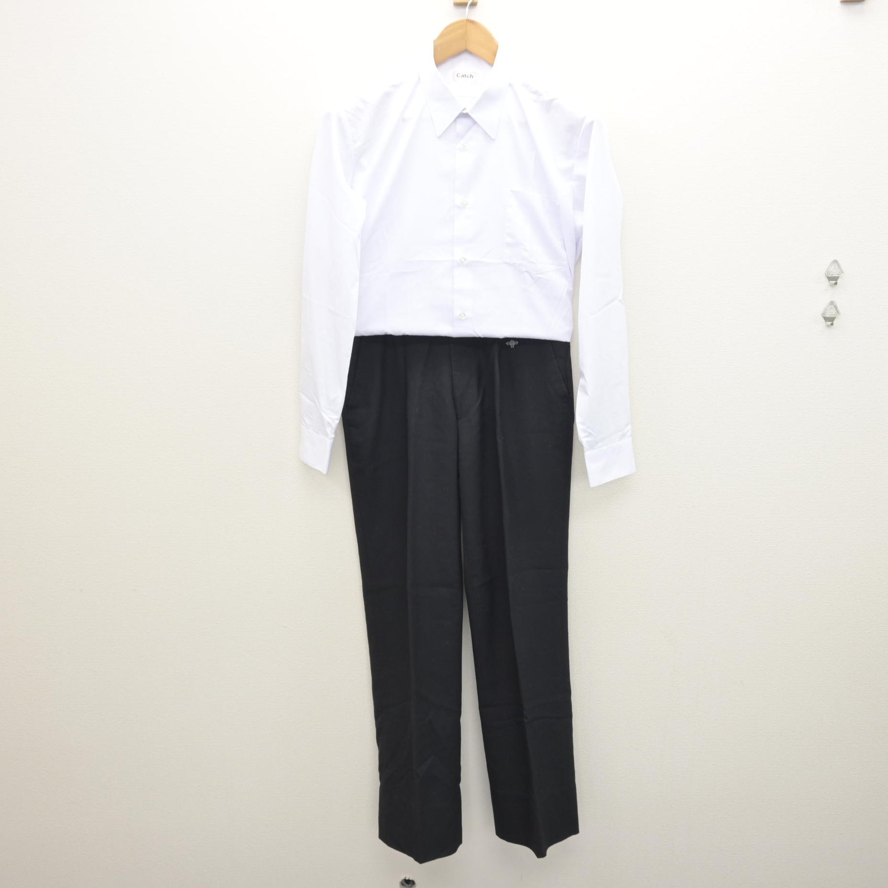 中古】山形県 山形中央高等学校 男子制服 2点 (シャツ・ズボン