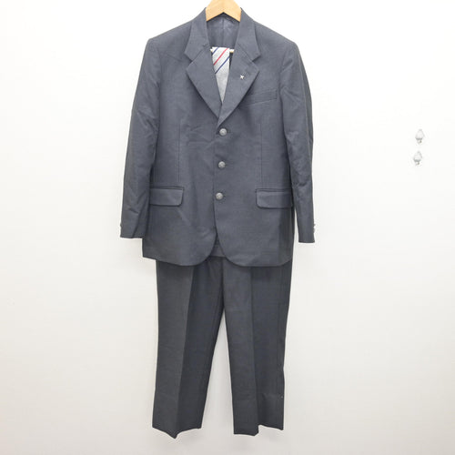 中古】愛知県 福岡中学校 男子制服 2点 (ブレザー・ズボン) sf108641