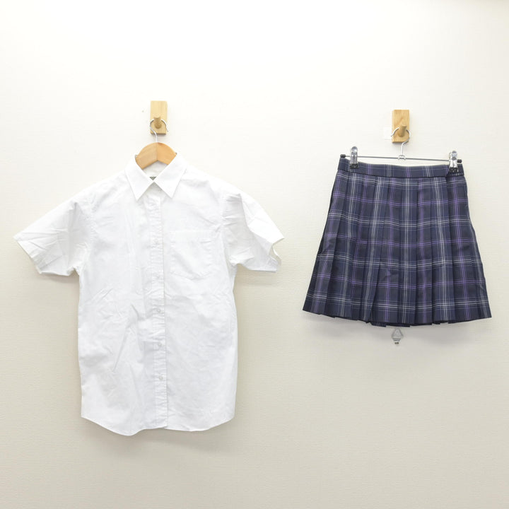 中古】 飛鳥未来高等学校 女子制服 2点 (シャツ・スカート) sf126944