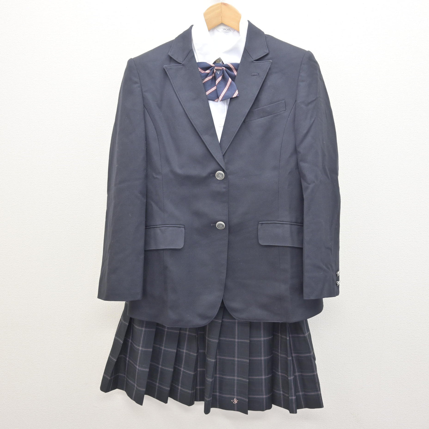 冬休み期間中値下げ‼︎ 制服 ブレザー、スカート、シャツ 中古】神奈川県 日本大学藤沢高等学校・中学校 女子制服 4点 (ブレザー