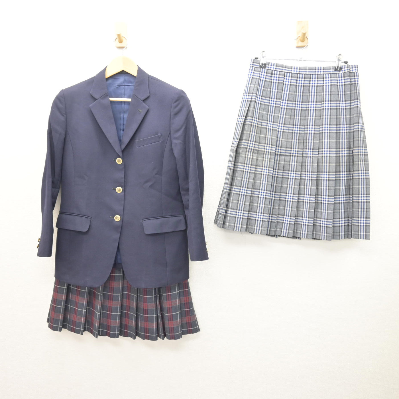 中古】神奈川県 横浜商科大学高等学校 女子制服 3点 (ブレザー 