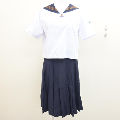 中古】鹿児島県 神村学園高等部 女子制服 2点 (スカート) sf101438