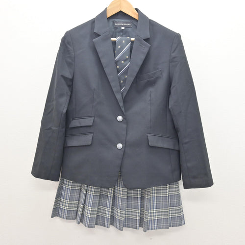 中古】青森県 青森山田高等学校 女子制服 6点 (ブレザー・ニットベスト