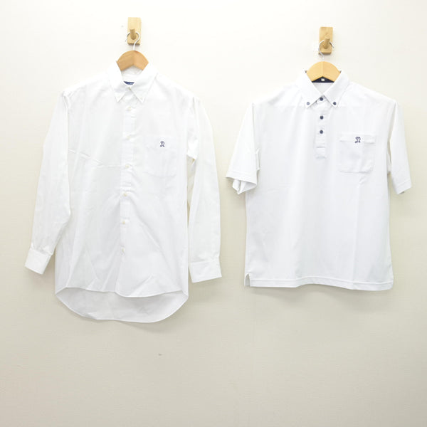 長崎南山高校アップTシャツ 中古】長崎県 長崎南山高等学校 男子制服 2点 (シャツ・シャツ