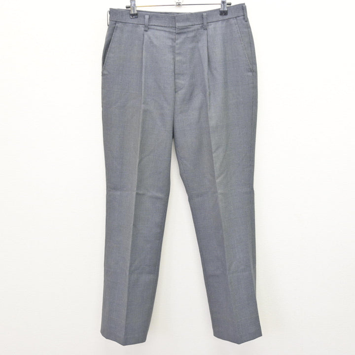 中古】埼玉県 草加高等学校 男子制服 4点 (ブレザー・ニット・ズボン