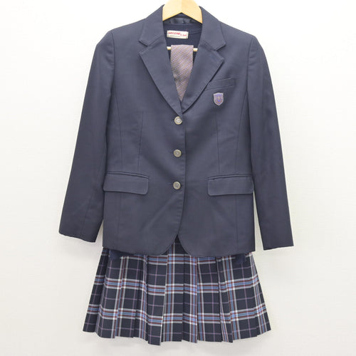 中古】高知県 城西中学校 女子制服 3点 (ブレザー・シャツ・スカート