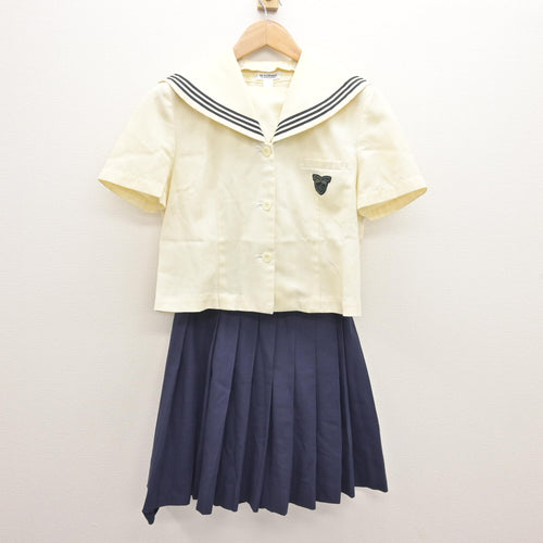 一宮中学校制服セット　高知　学ラン 中古】高知県 一宮中学校 女子制服 3点 (セーラー服・スカート