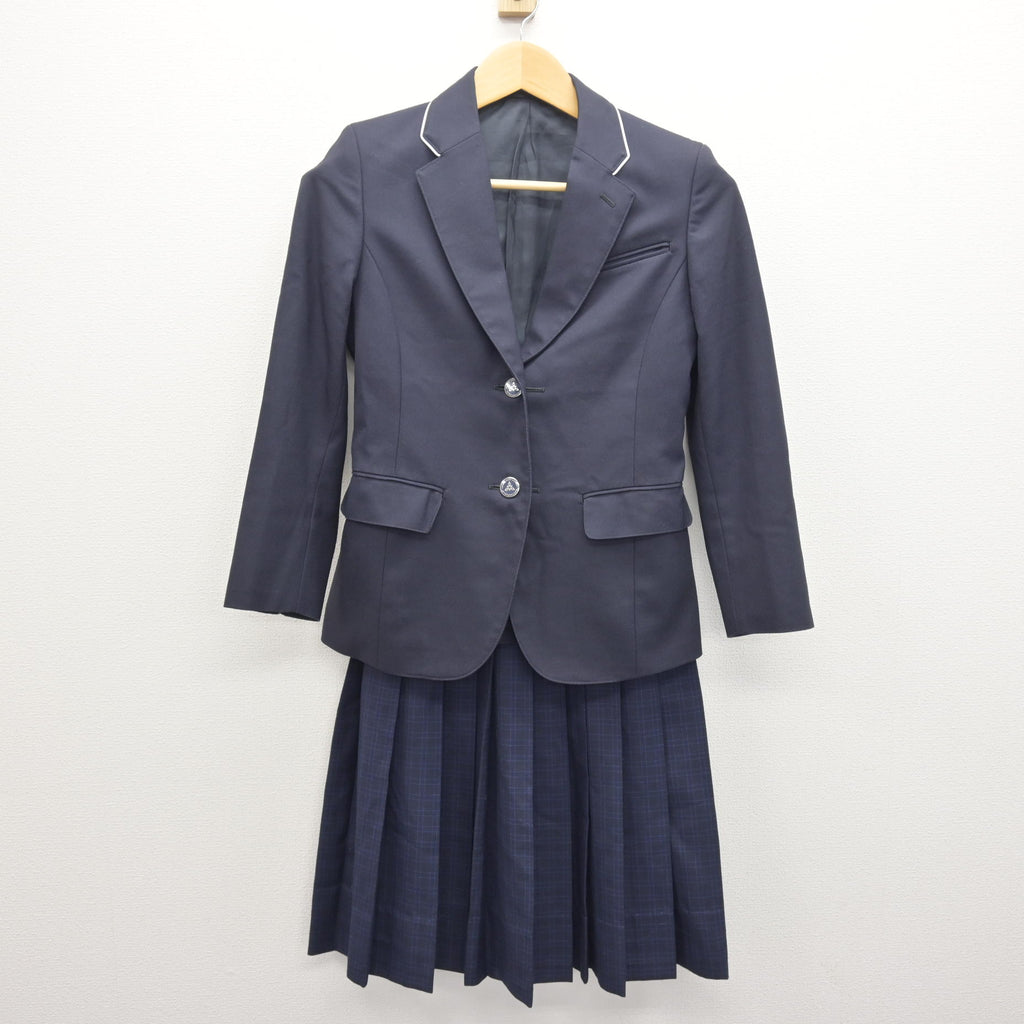 中古】福岡県 福岡市内中学標準服 女子制服 2点 (ブレザー・スカート