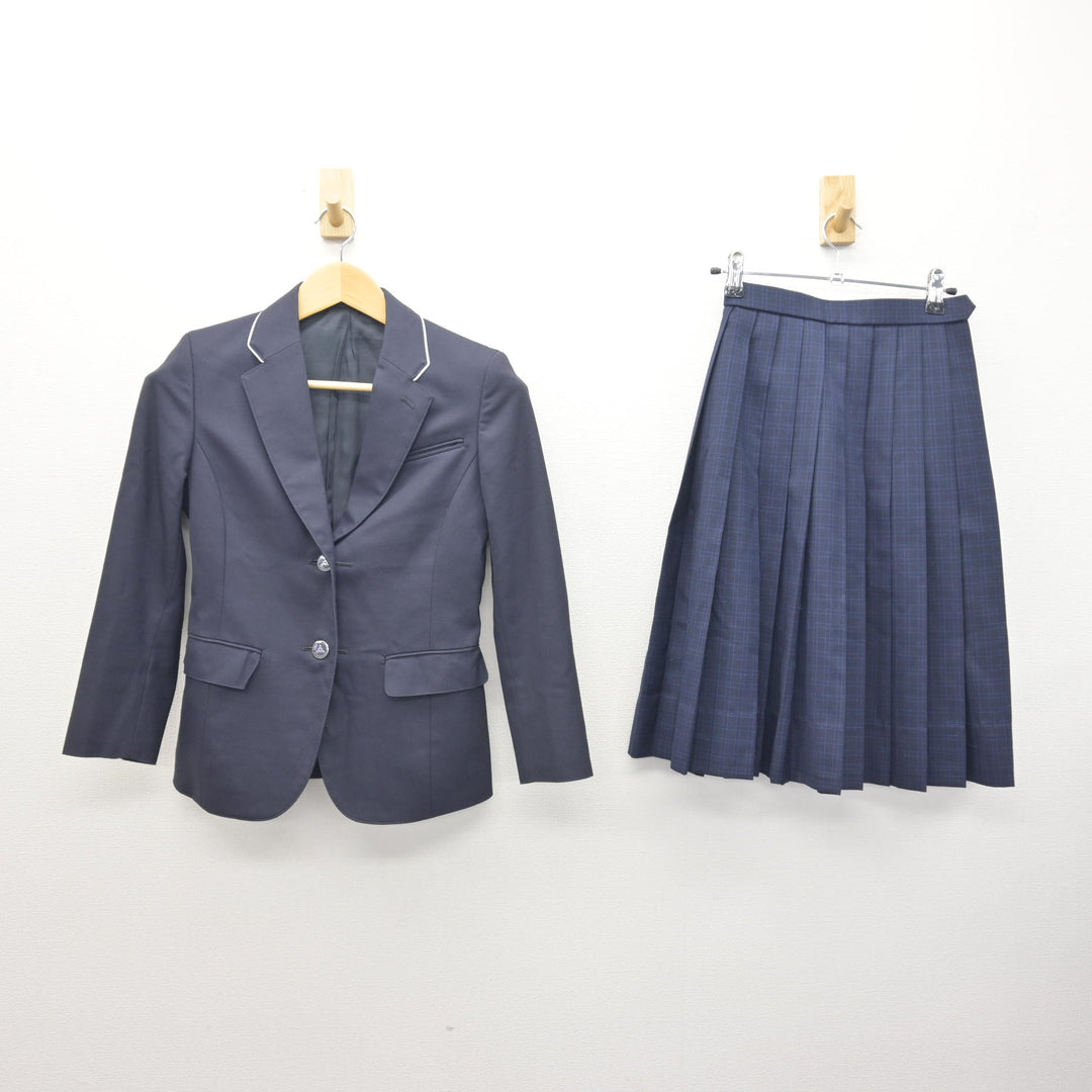 中古】福岡県 福岡市内中学標準服 女子制服 2点 (ブレザー・スカート