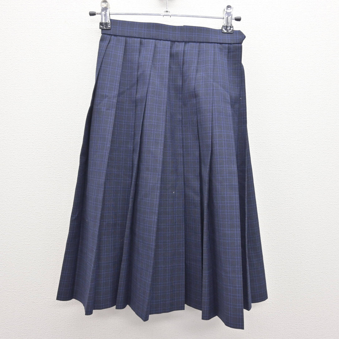 中古】福岡県 福岡市内中学標準服 女子制服 2点 (ニットベスト