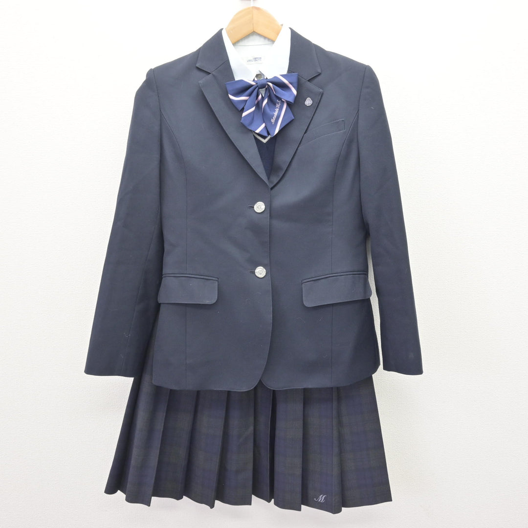 中古】埼玉県 松伏高等学校 女子制服 7点 (ブレザー・ニット・シャツ 