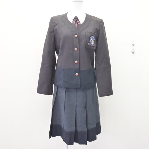 中古】鹿児島県 神村学園高等部 女子制服 5点 (ブレザー・シャツ