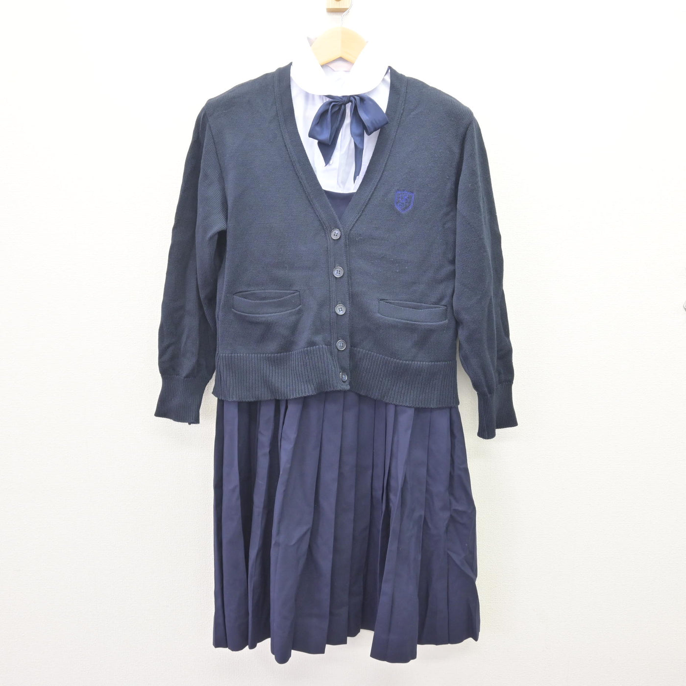 中古】愛知県 椙山女学園高等学校 女子制服 4点 (ニット・ブラウス 