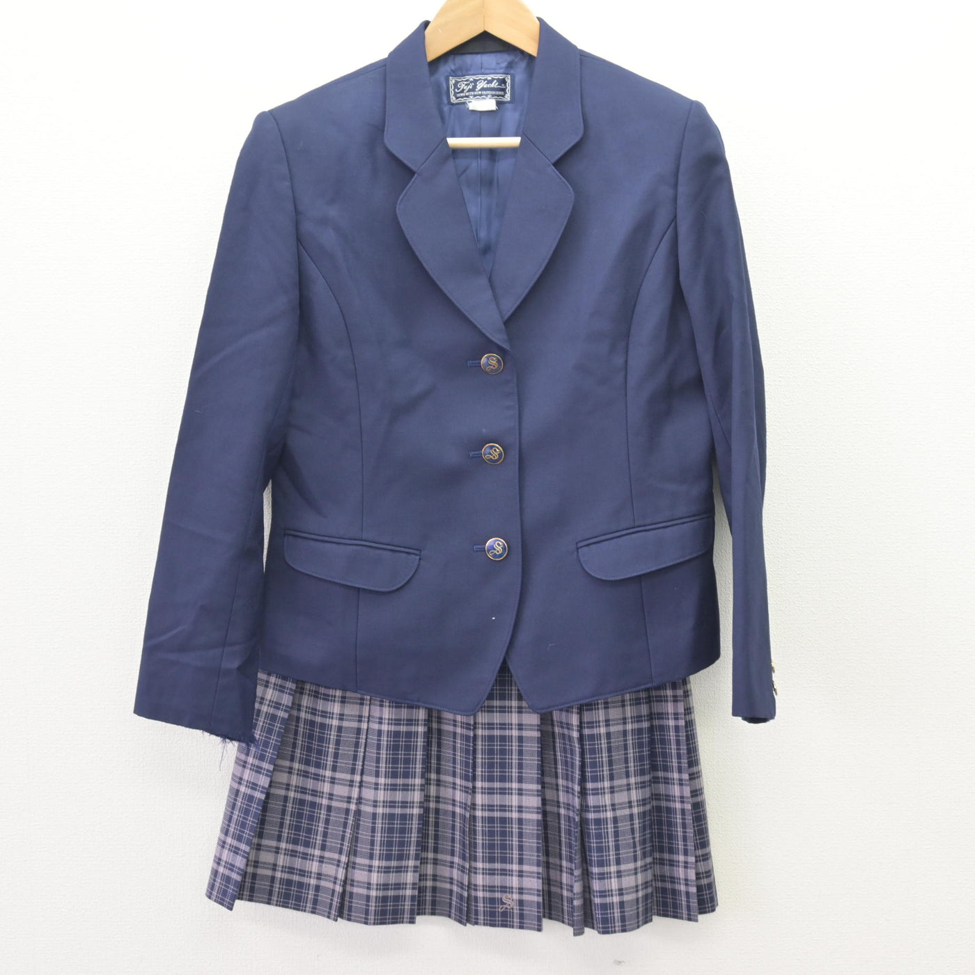 中古】神奈川県 相模女子大学高等部 女子制服 2点 (ブレザー・スカート