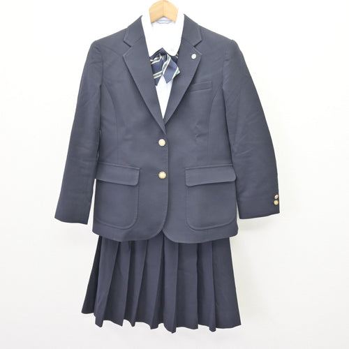 中古】東京都 豊島高等学校/旧制服 女子制服 4点 (ブレザー・スカート