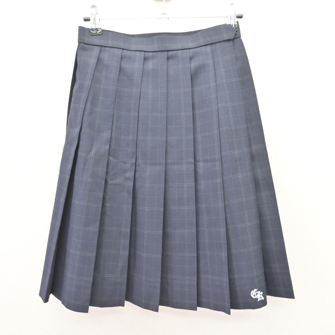 中古】千葉県 千葉経済大学附属高等学校 女子制服 4点 (ブレザー