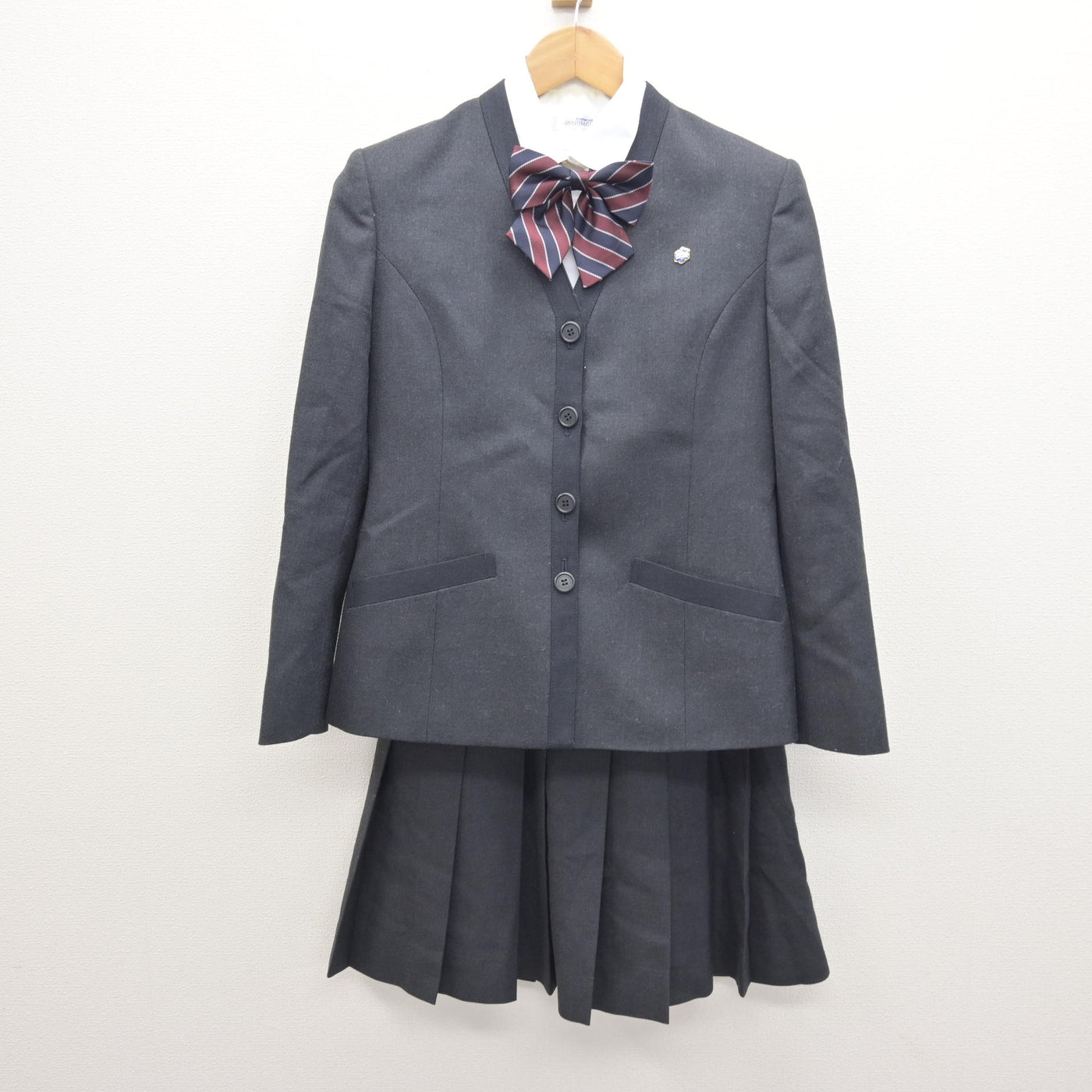 中古】北海道 北海学園札幌高等学校 女子制服 5点 (ブレザー・シャツ 