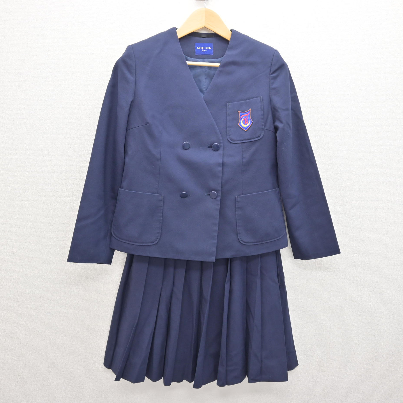 中古】神奈川県 つきみ野中学校 女子制服 3点 (ブレザー・ベスト 
