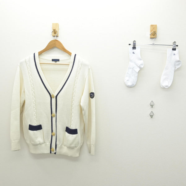 中古】福岡県 博多女子高等学校 女子制服 2点 (ニット) sf127920 
