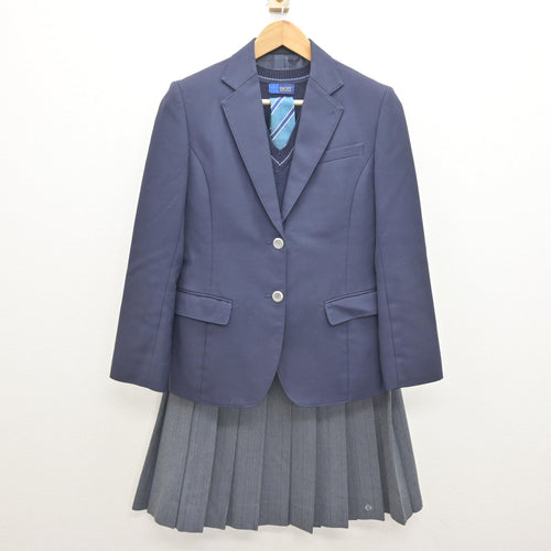 中古】千葉県 佐倉東高等学校 女子制服 5点 (ブレザー・ニット・シャツ