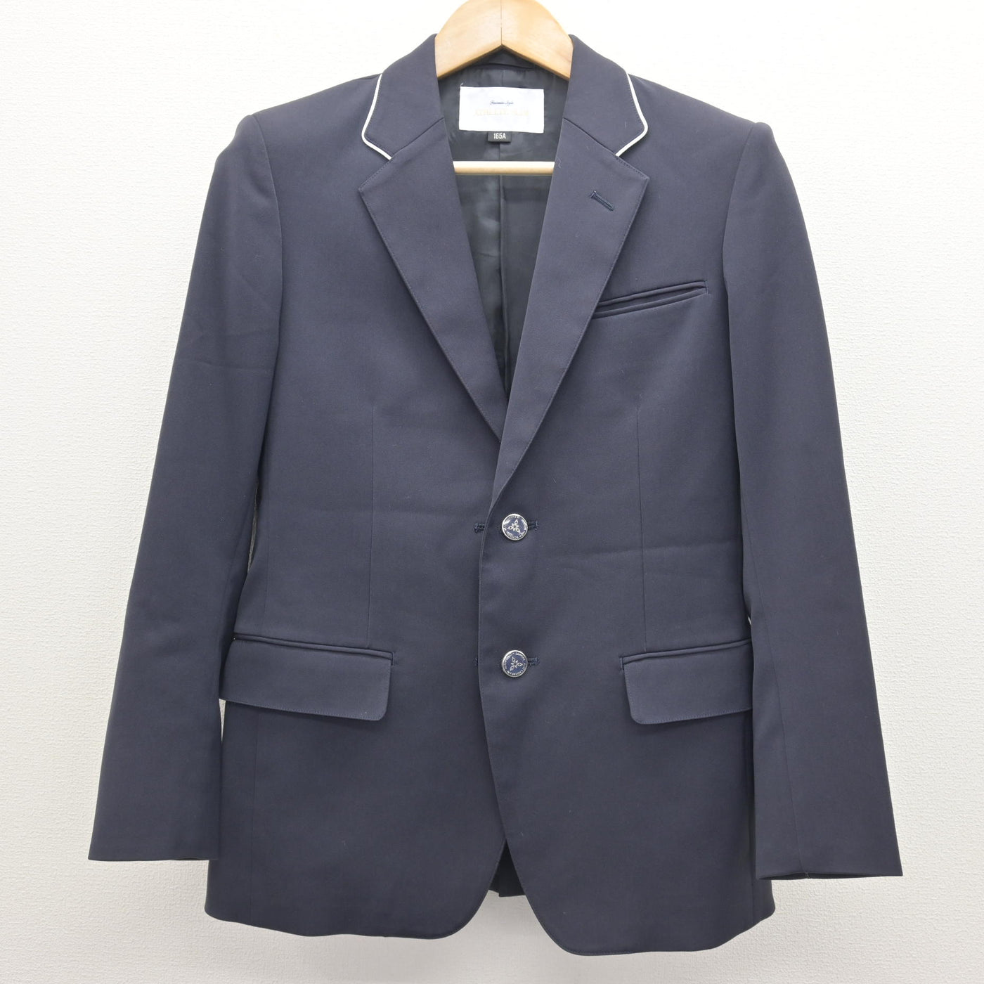 中古】福岡県 福岡市内中学標準服 男子制服 3点 (ブレザー・ズボン