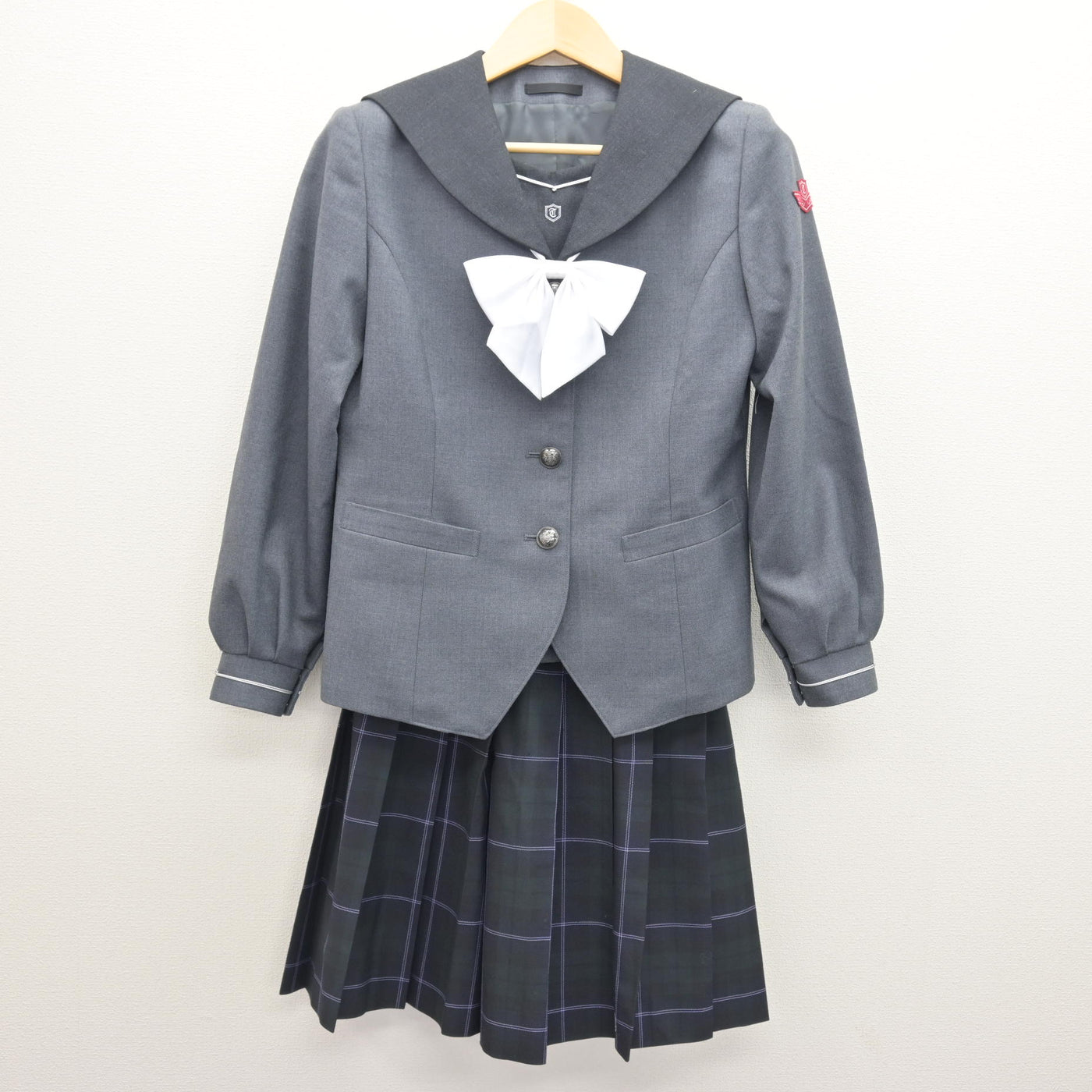 中古】愛知県 杜若高等学校 女子制服 3点 (ブレザー・スカート 