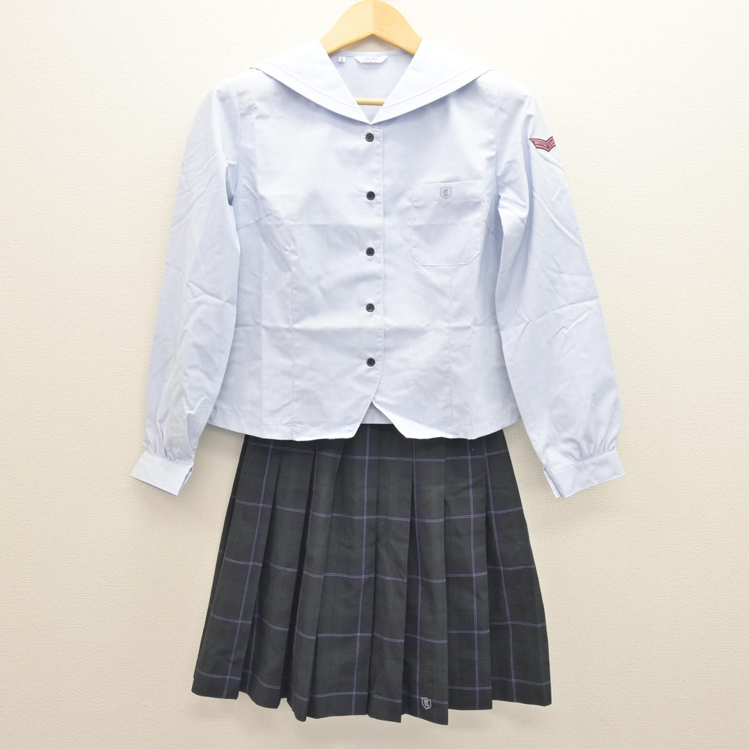 中古】愛知県 杜若高等学校 女子制服 3点 (シャツ・スカート) sf128141