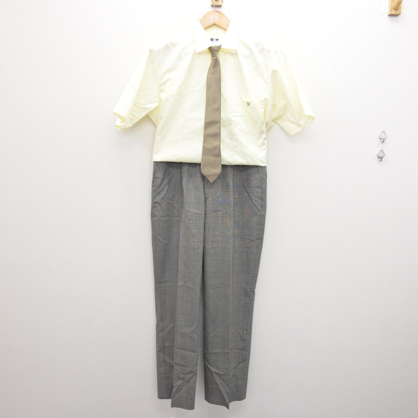 中古】茨城県 土浦日本大学高等学校 男子制服 3点 (シャツ・ズボン