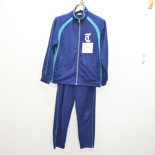 中古】千葉県 船橋高等学校 女子制服 2点 (ジャージ 上・ジャージ 下