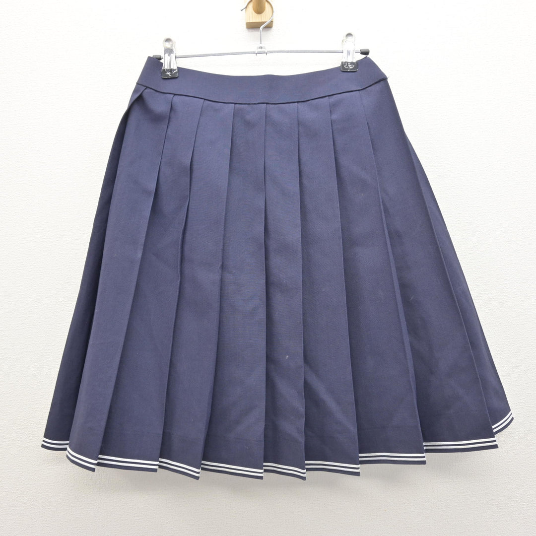 中古】岡山県 創志学園高等学校 女子制服 3点 (セーラー服・スカート