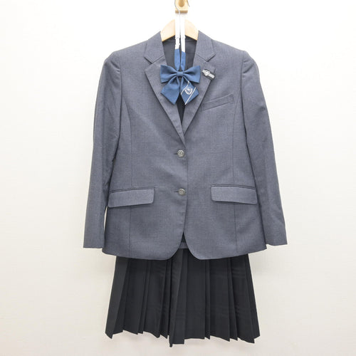 中古】 飛鳥未来高等学校 女子制服 4点 (ブレザー・ニット・スカート