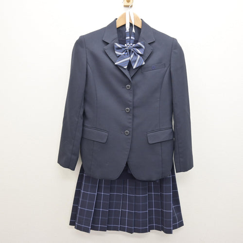 中古】京都府 堀川高等学校 女子制服 2点 (ブレザー・スカート 
