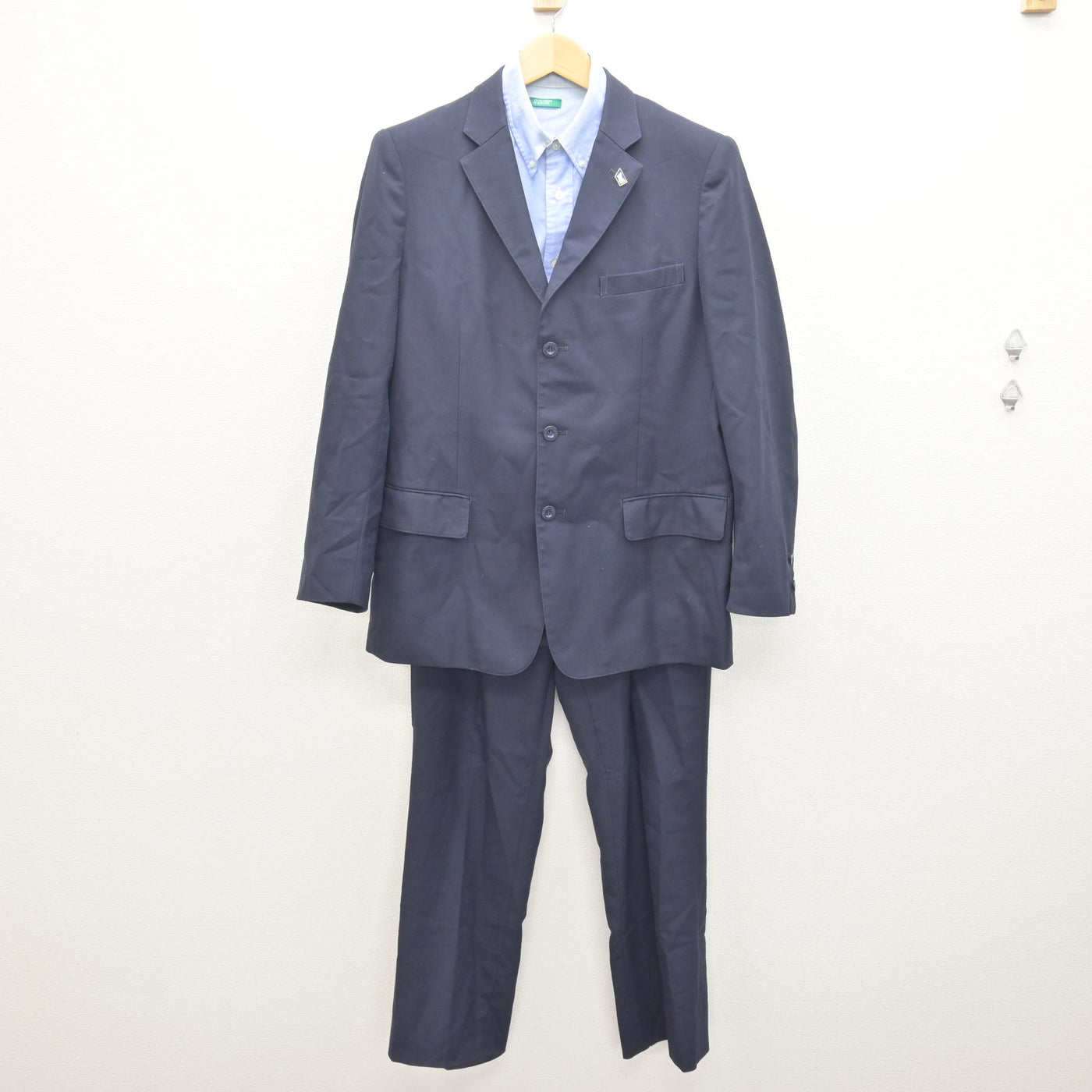 中古】大阪府 大阪学園 大阪高等学校 男子制服 5点 (ブレザー・シャツ 