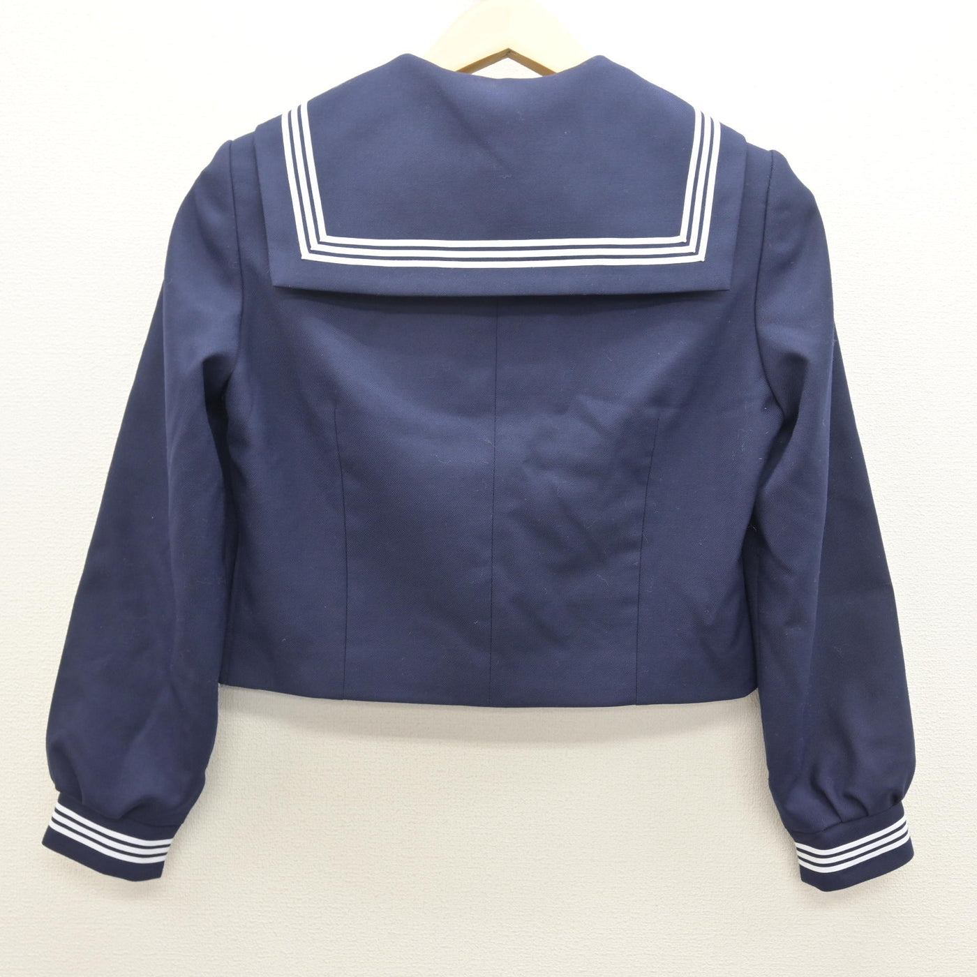 中古】北海道 銭函中学校 女子制服 3点 (セーラー服・スカート 