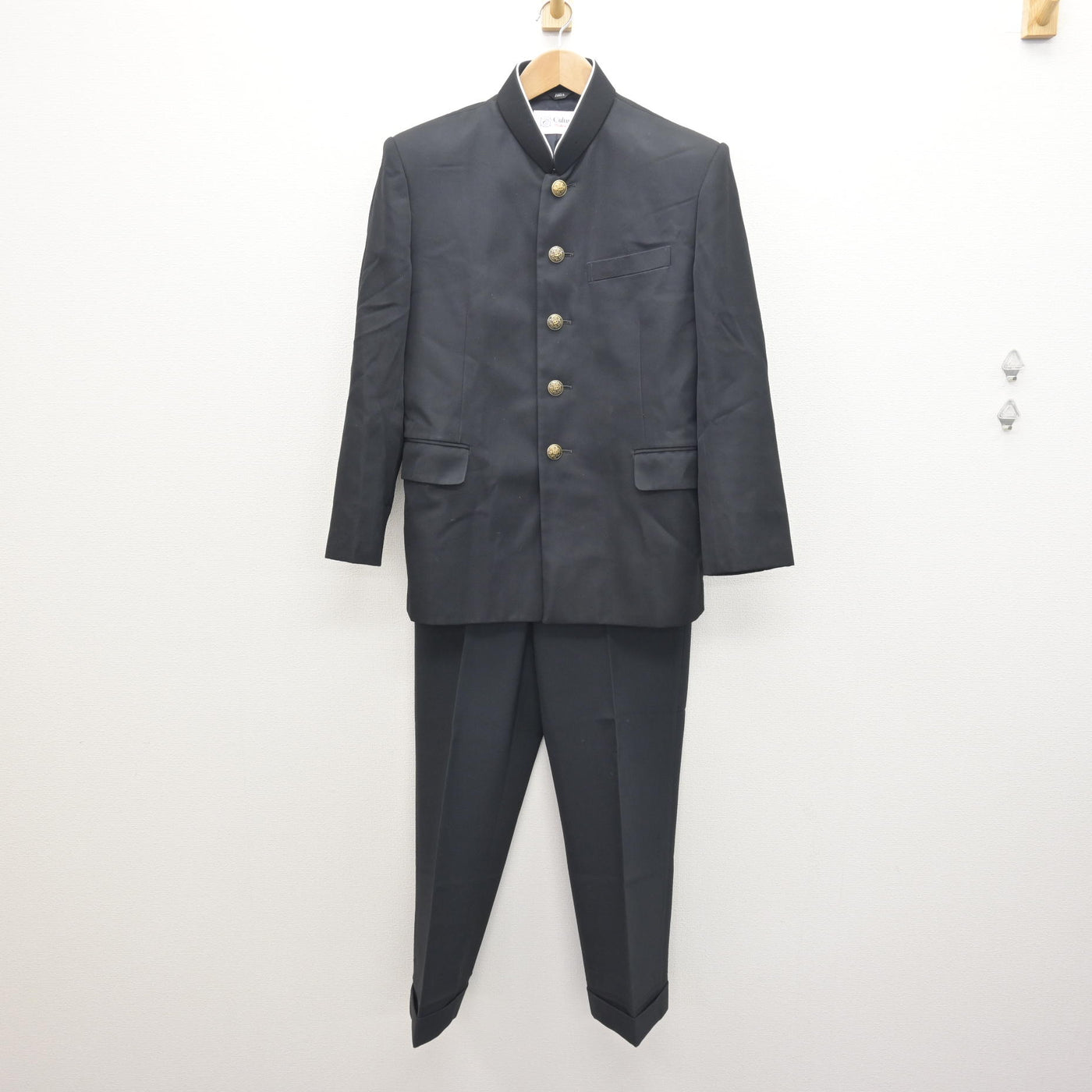 中古】埼玉県 上尾市立東中学校 男子制服 3点 (学ラン・ズボン 