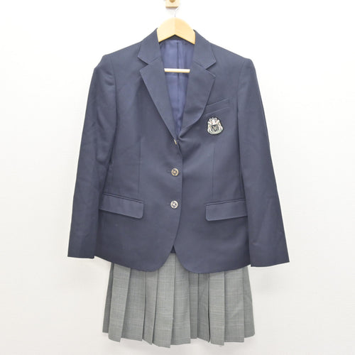 中古】鹿児島県 錦江湾高等学校/旧制服 女子制服 4点 (ブレザー 