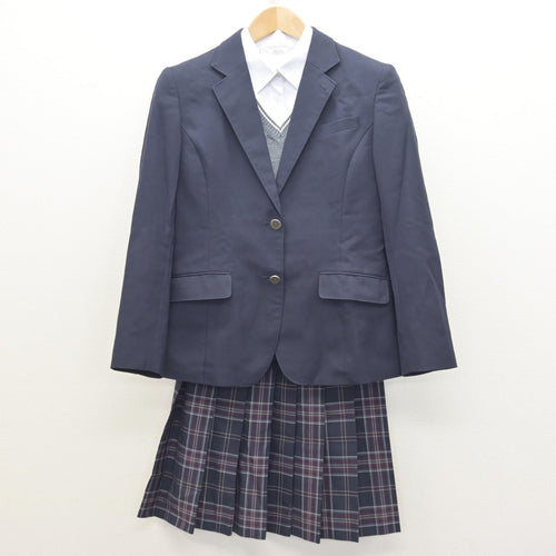 中古】神奈川県 橘学苑高等学校 女子制服 4点 (ブレザー・シャツ